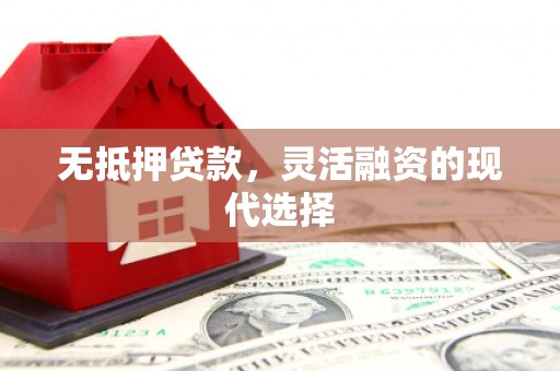 新昌无抵押贷款，灵活融资的现代选择