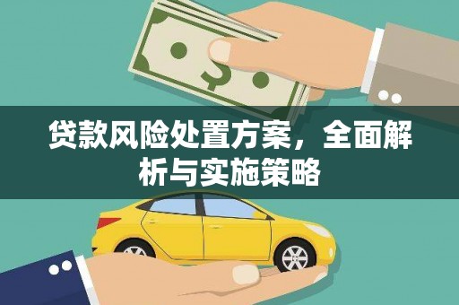新昌贷款风险处置方案，全面解析与实施策略